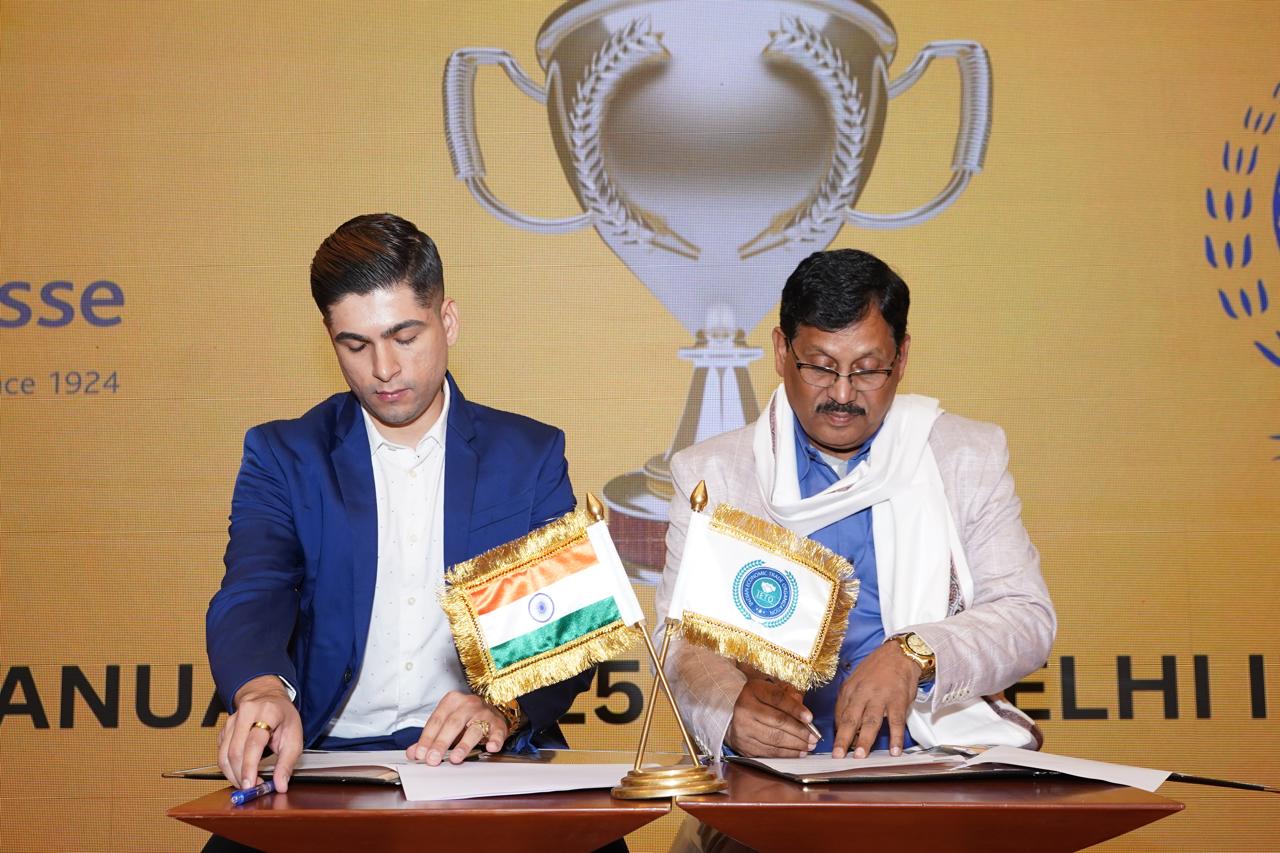 Bilateral agreement signing with India and trade flags